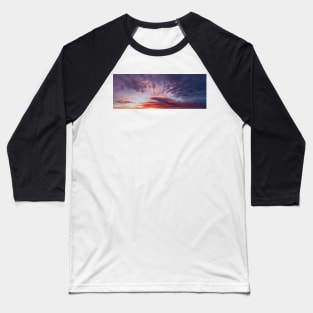 Beautiful colors sunset clouds Baseball T-Shirt